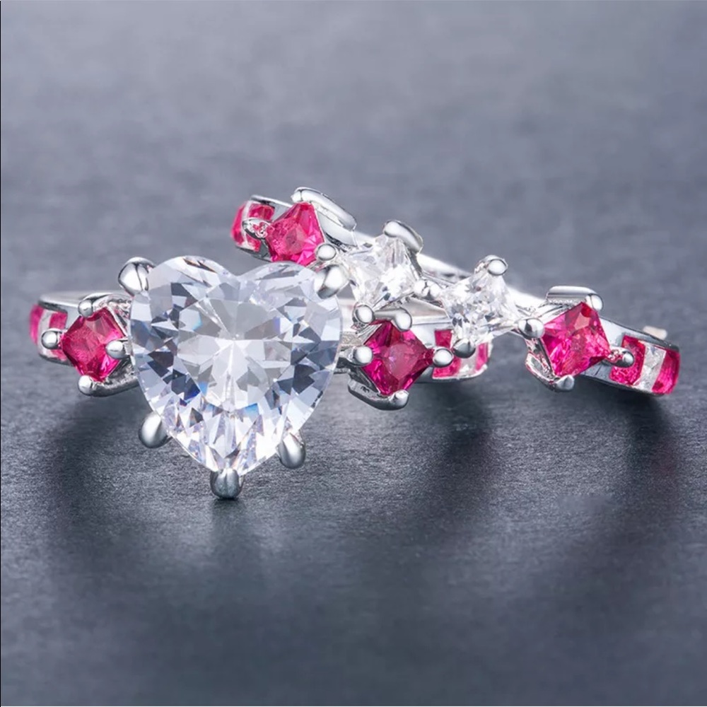 NEW* 925 sterling silver  heart ring